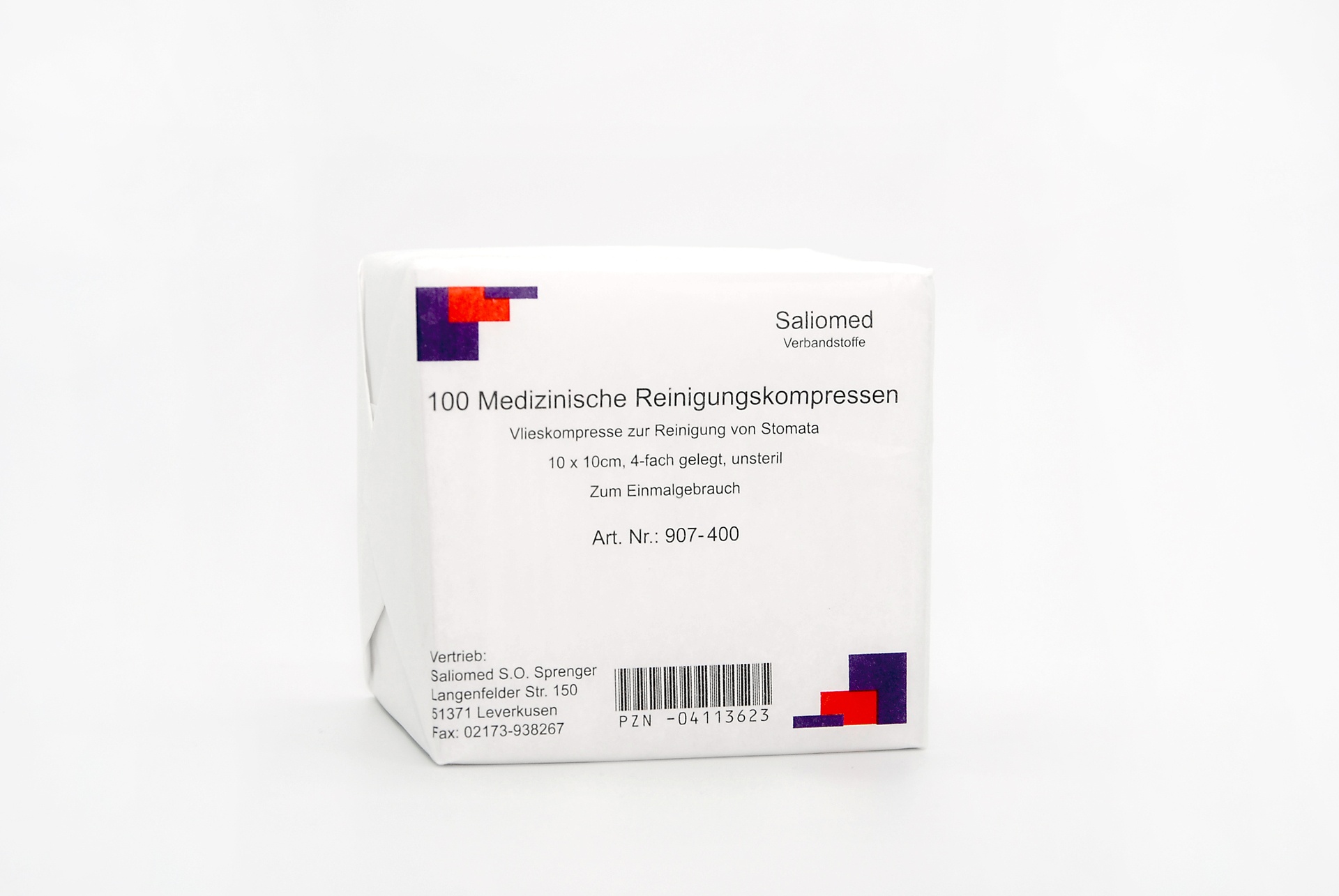 Vlieskompresse, 4-lagig, 10x10 cm zur Stomareinigung Vlieskompresse, 4-lagig, 10x10 cm zur Stomareinigung
