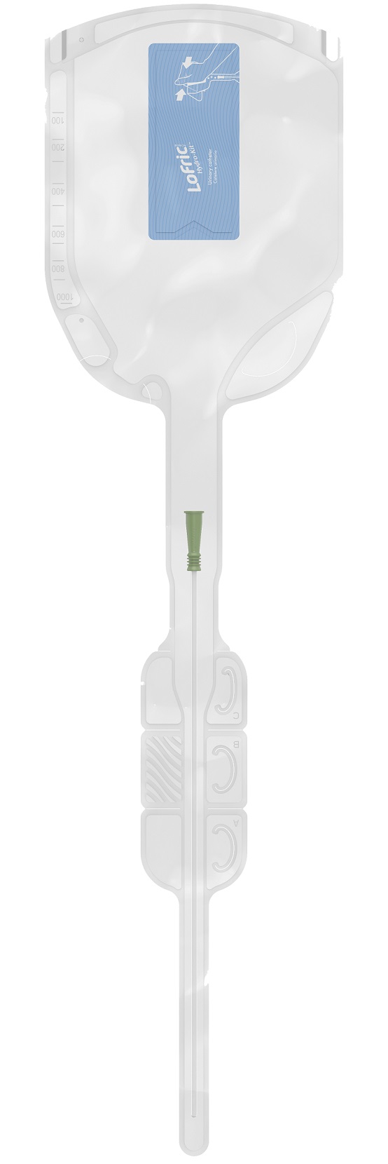 LoFric Hydro Kit Einmalkatheter Tiemann 40cm für Männer